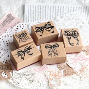 Bow Ribbon Wooden Stamp