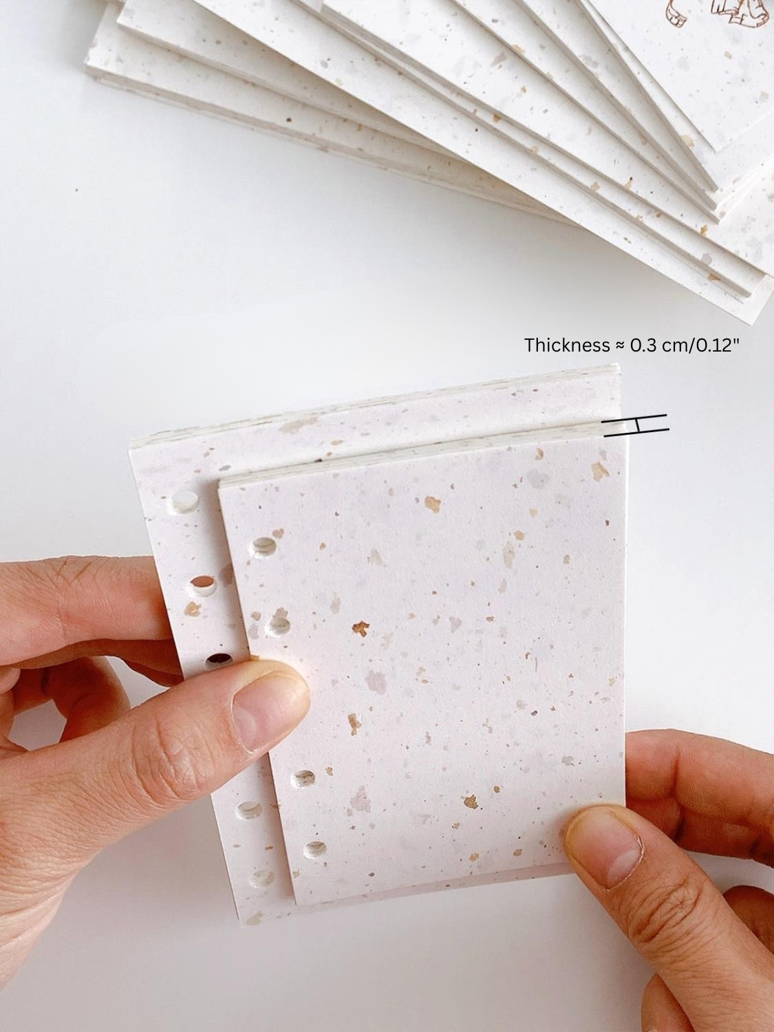 120 g Upcycled Coffee Paper Planner Inserts | 20 Sheets | A6, Personal, FC Compact, Pocket, Mini 5 - Image 6